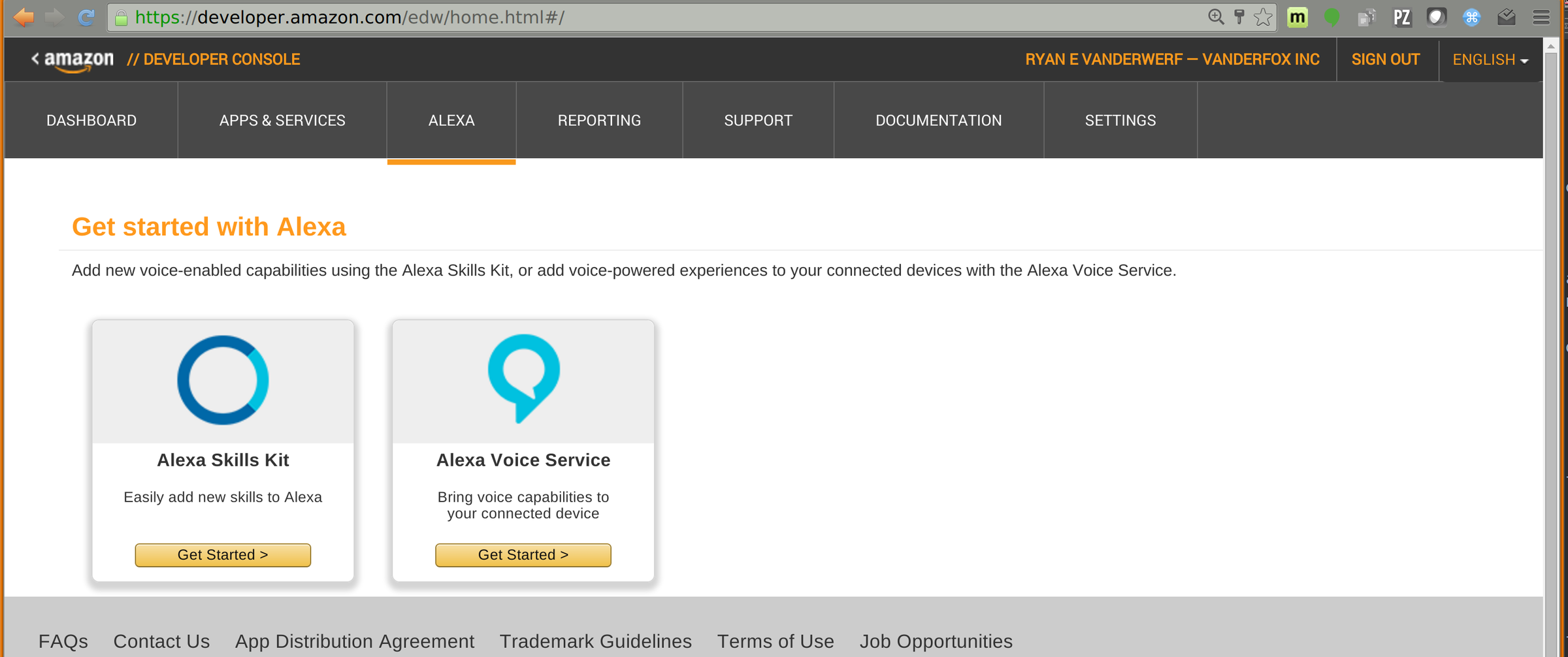 Amazon Developer Portal