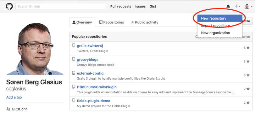 Create a new repository